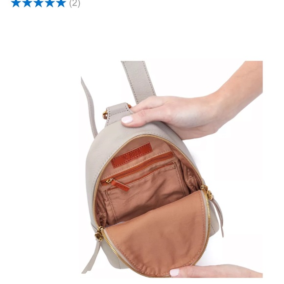 Elegant Cream Leather Sling Bag - Picture 3 of 3